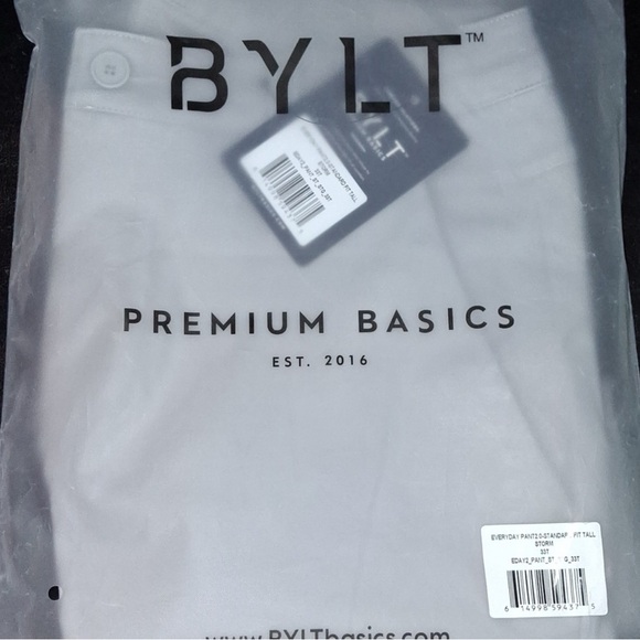 BYLT Basics Everyday Pant 2.0 Standard Fit Tall Color: Storm Size: 33 Tall - Picture 4 of 8